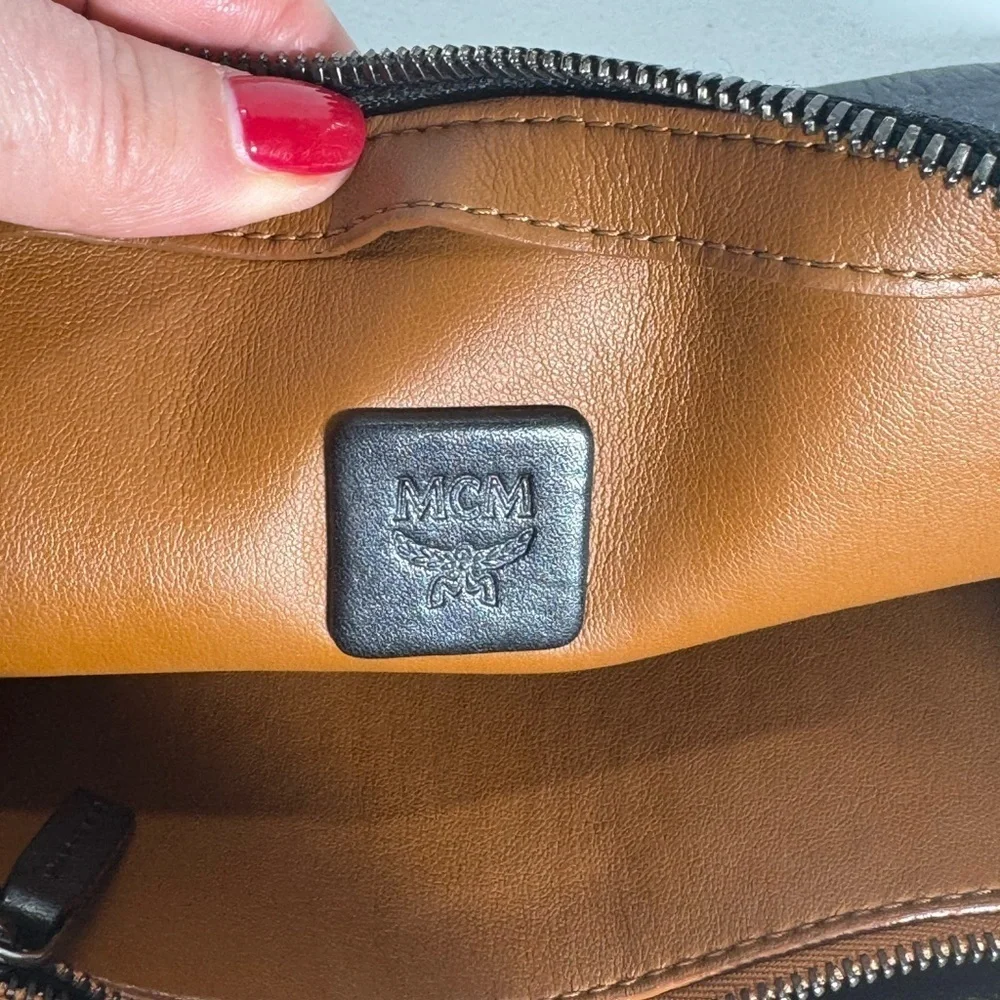 MCM Black Wristlet Clutch